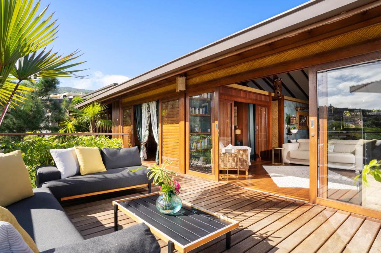 Villa Manuiti, Balinese Luxury Home - Private Swim Spa, Ocean View - Ofyr Bbq - Koi Pond Punaauia  Extérieur photo